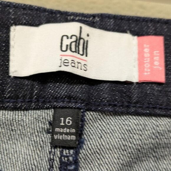 CABI Jeans Women's Straight-Leg Trouser Denim Jeans - Size 16 - Picture 3 of 8